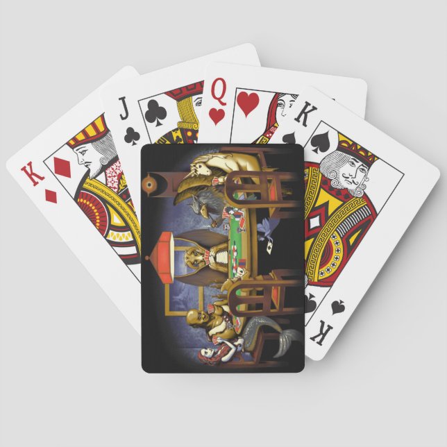 Mythical Creatures Playing Poker Playing Cards (Back)