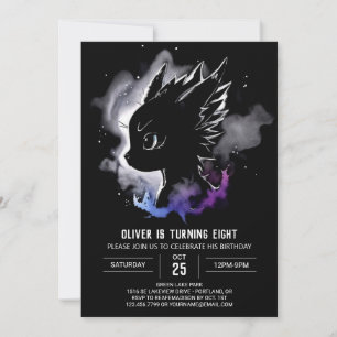 Mythical Dragon Adventure Birthday Invitation