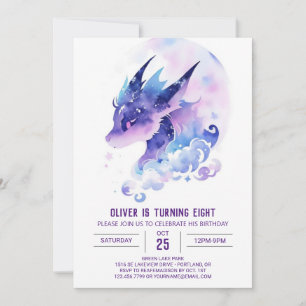 Mythical Dragon Adventure Birthday Invitation