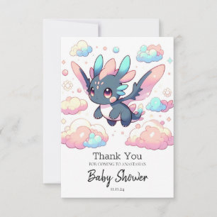 Mythical Dragon Baby Shower Thank You Card
