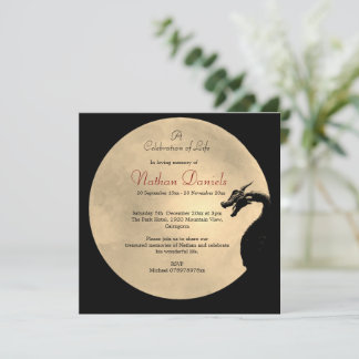 Mythical Dragon Celebration of Life Card