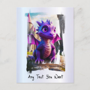 *~* Mythical Fantasy AP48 Dragon Cartoon Kids Postcard