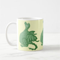 mythical fantasy creature cute green dragon