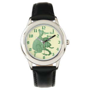 mythical fantasy creature cute green dragon watch