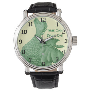 mythical fantasy creature green dragon watch