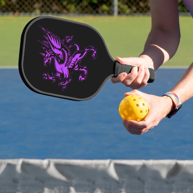 Mythical Fantasy Purple Griffin Pickleball Paddle (Insitu)