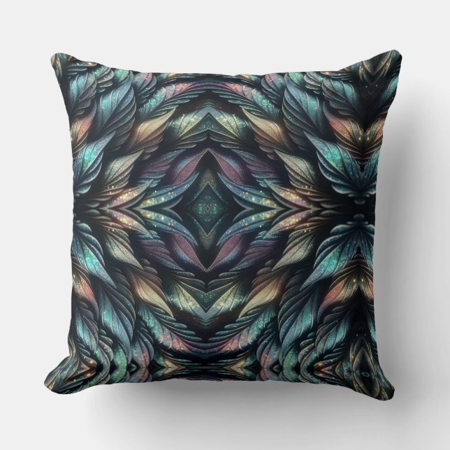 Mythical Feathers Cushion (Front)