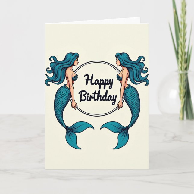 Mythical Figures Birthday Card (Front)