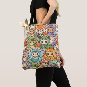Mythical Friends Parade   Cute Pastel Magic Tote Bag
