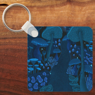 Mythical Glowing Fungi Paradise Key Ring
