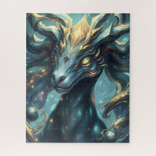 Mythical Golden Antler Deer Jigsaw Puzzle