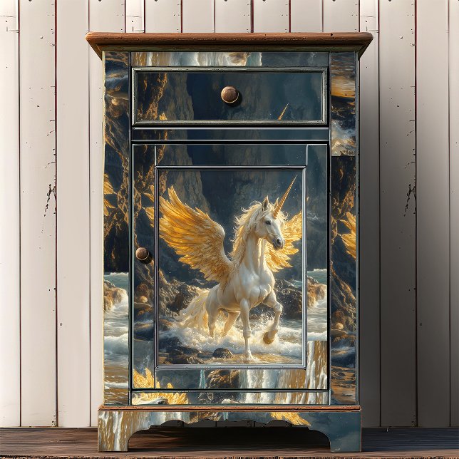 Mythical Golden Winged Pegasus Ocean Fantasy Craft Tissue Paper (Creator Uploaded)