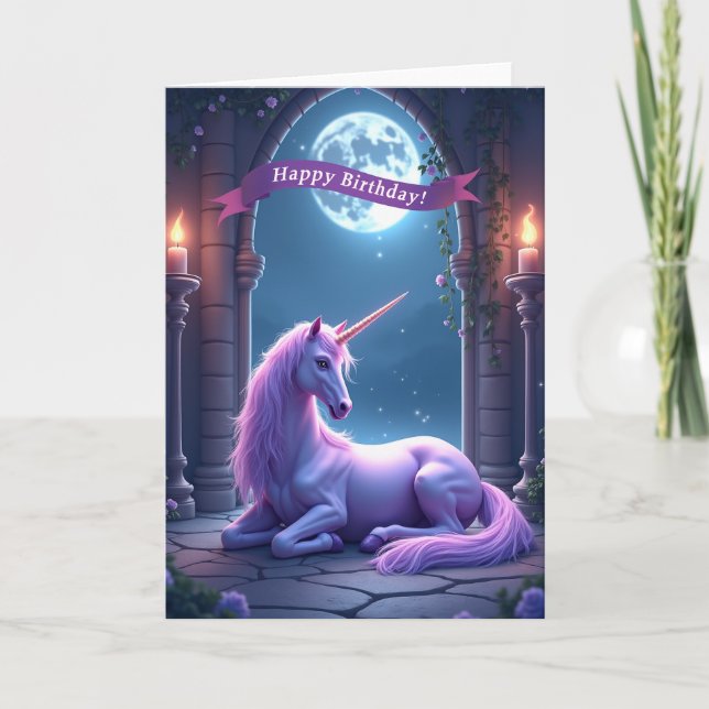 Mythical Horse Birthday Card (Front)