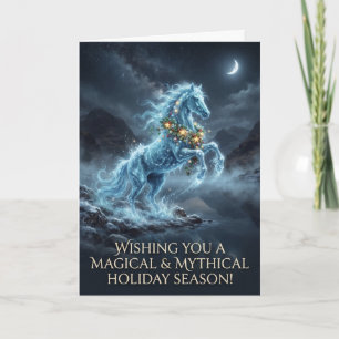 Mythical Horse Magical Holiday Christmas Card