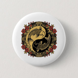 Mythical Imperial Chinese Dragon Relief Round Orna 6 Cm Round Badge