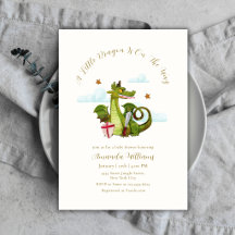 Mythical Little Dargon Cloud Star Baby Shower