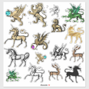 Mythical & Magical Beasts Sticker Set