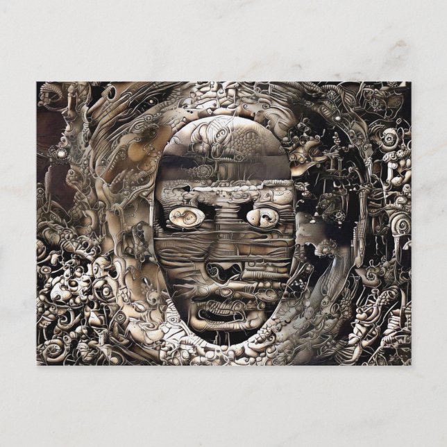 Mythical Mask Invitation Postcard (Front)