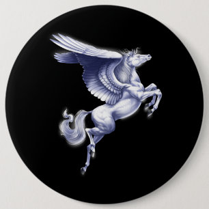 Mythical Pegasus 6 Cm Round Badge