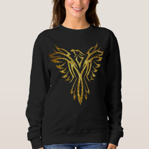 Mythical Phoenix Bird Rising Logo (Faux Gold) Sweatshirt