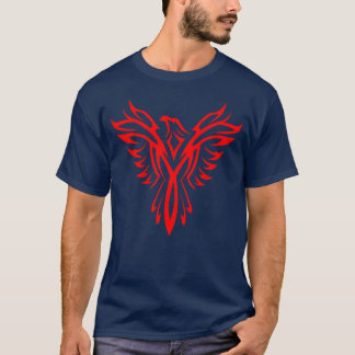 Mythical Phoenix Bird Rising Logo (Red) T-Shirt