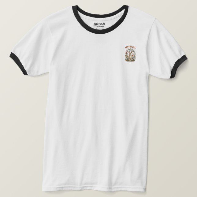Mythical Proud Jackalope Design T-Shirt (Design Front)