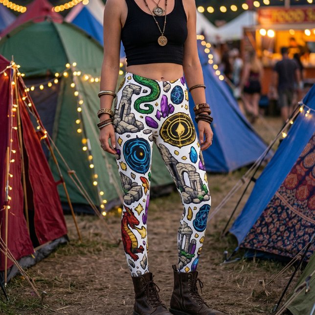 Mythical Realms Pattern Leggings (Creator Uploaded)