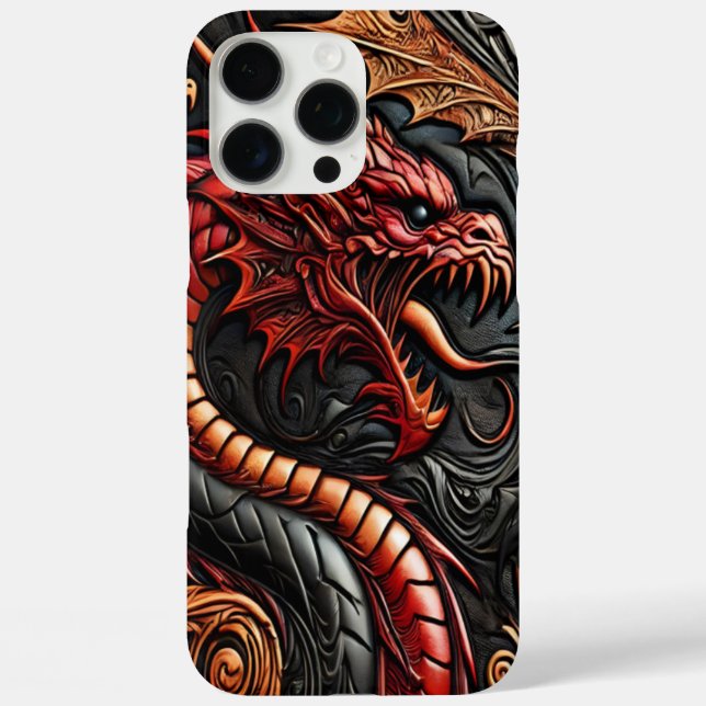Mythical Red Dragon Display Case-Mate iPhone Case (Back)