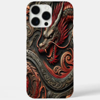 Mythical Red Dragon Relief