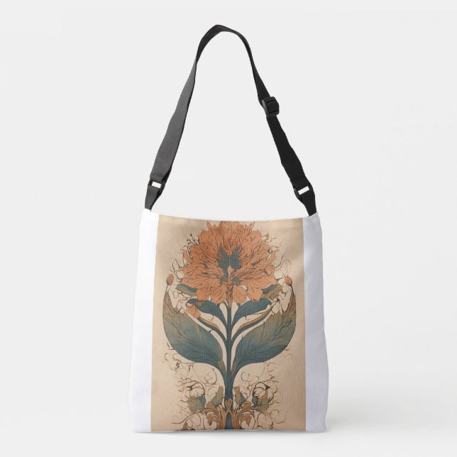Mythical Revival: Phoenix in Bloom - Tote bag (Back)