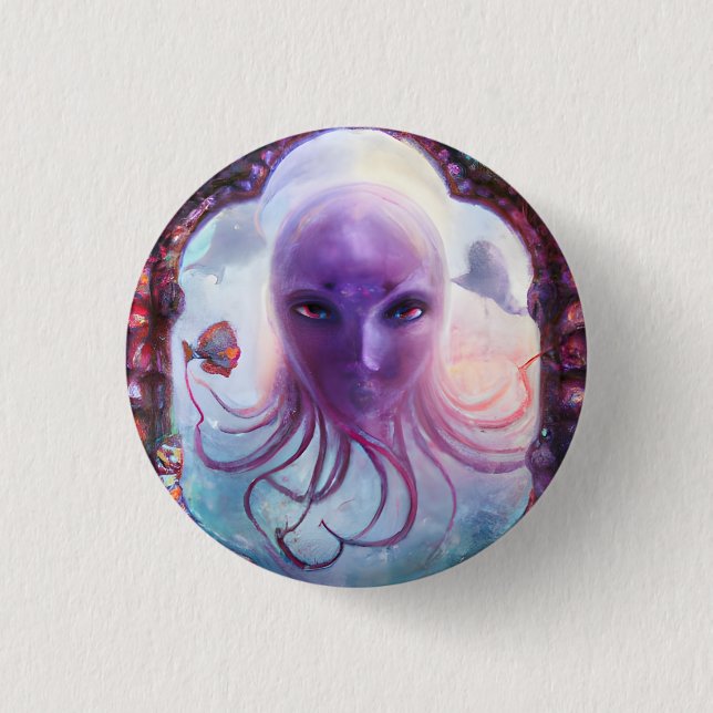 Mythical Sea Creature  3 Cm Round Badge (Front)