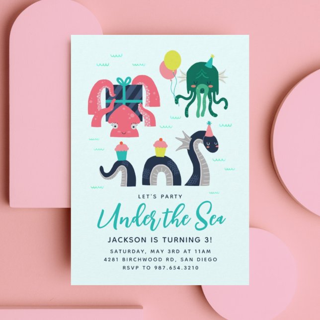 Mythical Sea Creatures Invitation (Creator Uploaded)