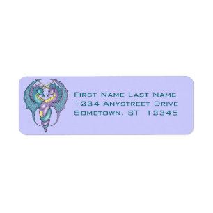 Mythical Seahorse Label
