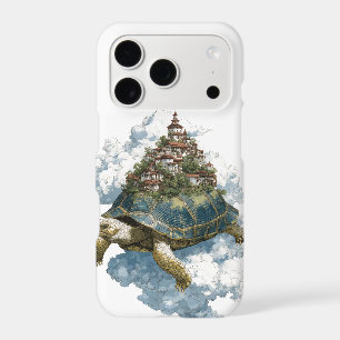 Mythical Sky Tortoise Carrying a Floating City