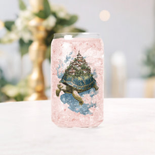 Mythical Sky Tortoise Carrying a Floating City Can Glass