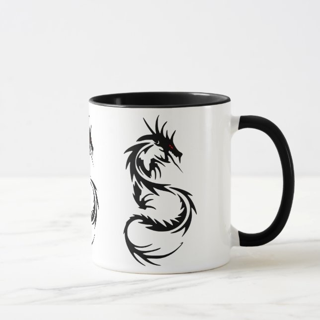 Mythical Tribal Dragon, Year of the Dragon Design Mug (Right)