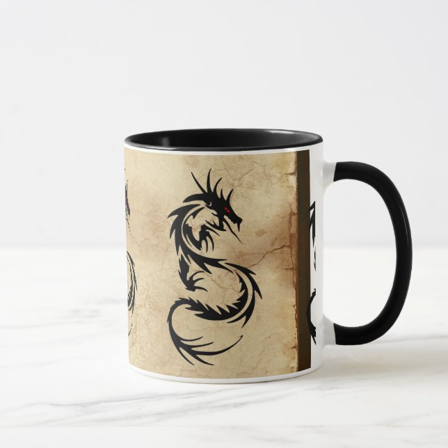 Mythical Tribal Dragon, Year of the Dragon Design Mug (Right)
