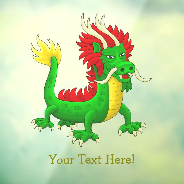 Mythological Dragon from China Window Cling (Sheet 3)