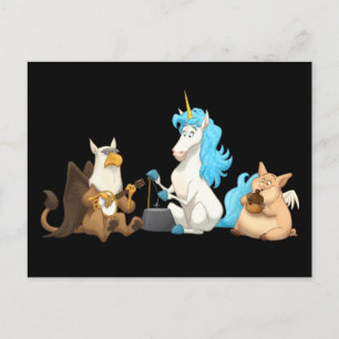 Mythological Jug Band Postcard