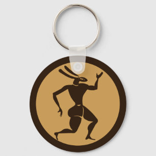 Mythological Rabbit Creature from Kamiros Amphora Key Ring