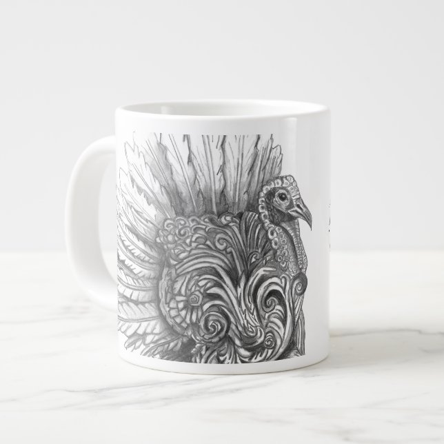 Mythological Turkey Mug (Front Left)