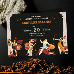 Mythology Heroes Invitation