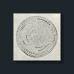 Mythos - Circle Canvas Print<br><div class="desc">Mythos I by Chariklia Zarris. Circle design composed of multiple dots against a neutral background.</div>