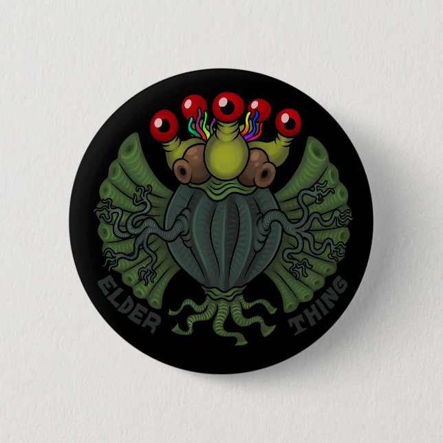 MYTHOS: Elder Thing/Old One 6 Cm Round Badge (Front)