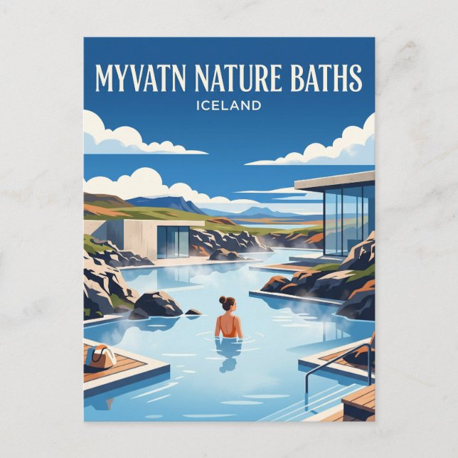 Myvatn Nature Baths Iceland Postcard (Front)