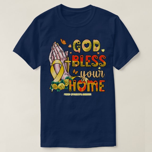 Myxoid Liposarcoma Awareness god bless faith hope T-Shirt (Design Front)