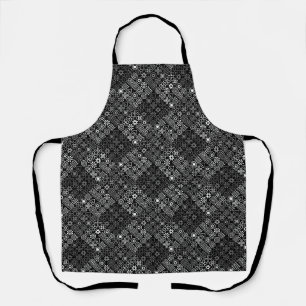 MZT01.Doodle Tiles with grey tones.b Apron
