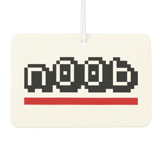 n00b car air freshener (Front)