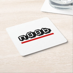 n00b square paper coaster