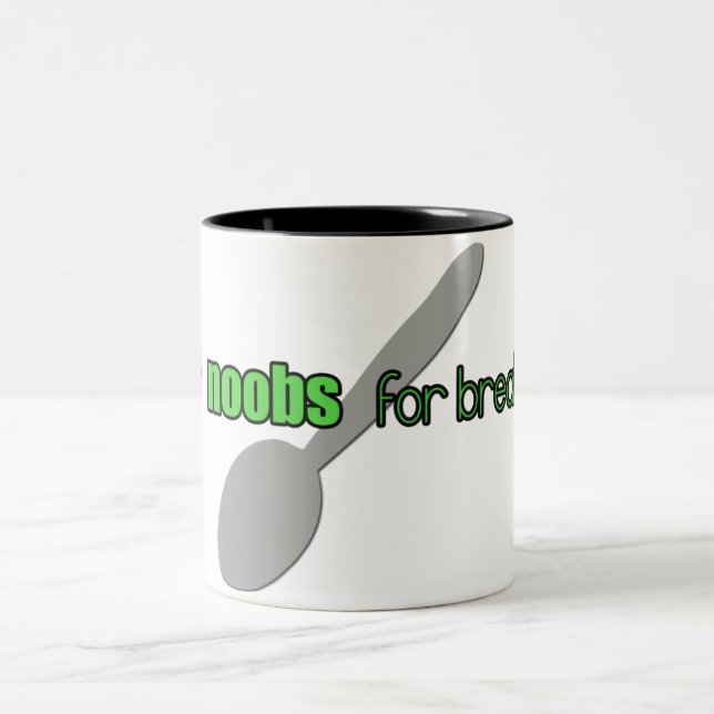 N00bs for Breakfast Mug (Center)